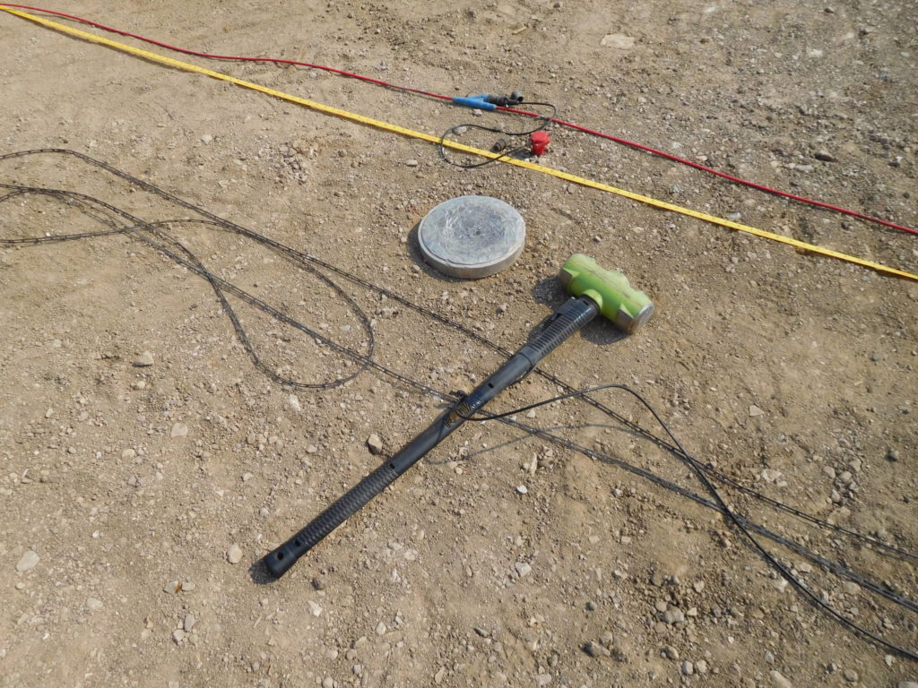 Seismic source-BASH sledgehammer and plate for MASW, refraction, and reflection surveys
